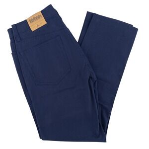Teton Gravity Research Slim Leg Work Pants Navy Blue Men's 32x28 (tagged 32x32)